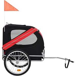   Bike-Dog-Trailer-Portable-Dog-Bicycle-Trailer-Folding-Pet-Trailer-for-Small-and-Medium-Pets