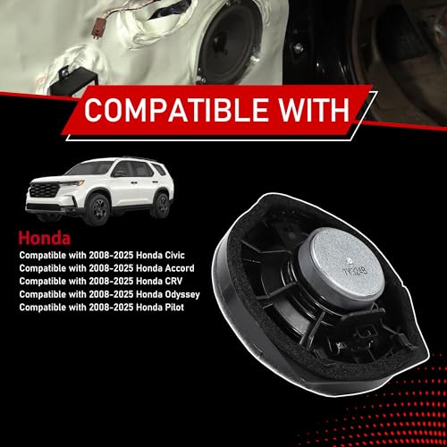Motarithl Front Door Speaker Assembly Compatible with 2008-2025 Honda Civic Accord CRV Odyssey Pilot Replaces 39120-TA0-A01 39120-SNA-A01 39120TA0A01 39120SNAA01 by Motarithl - Image 3