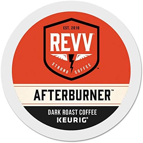 REVV Afterburner, Single-Serve Keurig K-Cup Pods, Dark Roast Coffee, 96 Count