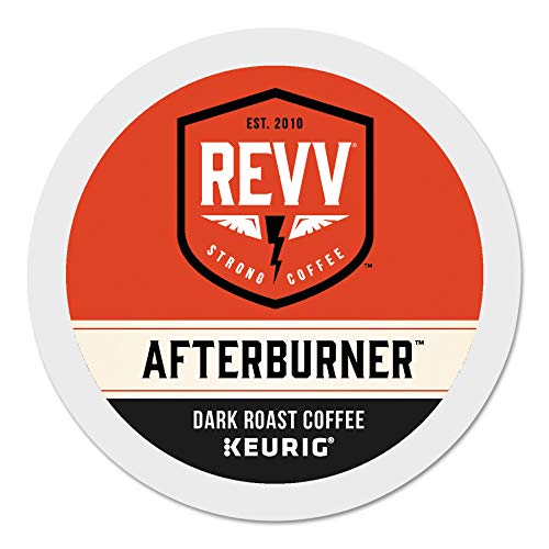 REVV Afterburner, Single-Serve Keurig K-Cup Pods, Dark Roast Coffee, 24 Count (Pack of 1)