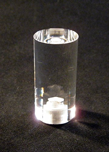Lamp Finial-Transitional Acrylic Cylinder 2" Ht. Clear #TOP30