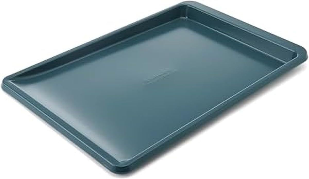 KitchenAid Nonstick Aluminized Steel Cookie Slider, Dishwasher Safe, Agave, 10x15 Inch
