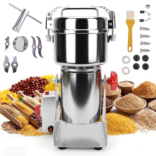 Electric Grain & Spice Grinder 1000g Stainless Steel
