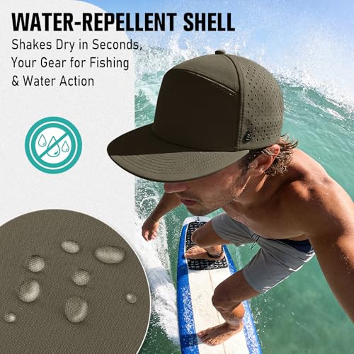 Casquette de baseball anti-transpiration ajustable vert armée