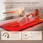 2026 Upgraded All-in-One Red Light Therapy Mat Full Body, FSA & HSA Eligible,75” x 35” Medical-Grade TPU Red Light Blanket with 2600 Dual-Wavelength LEDs (660nm Red & 850nm NIR) for Pain Relief - Image 4
