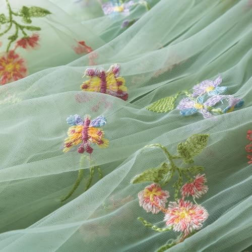 Image of NNJXD Flower Girls Dress Girls Lace Princess Party Pageant Tulle Summer Vintage Dress