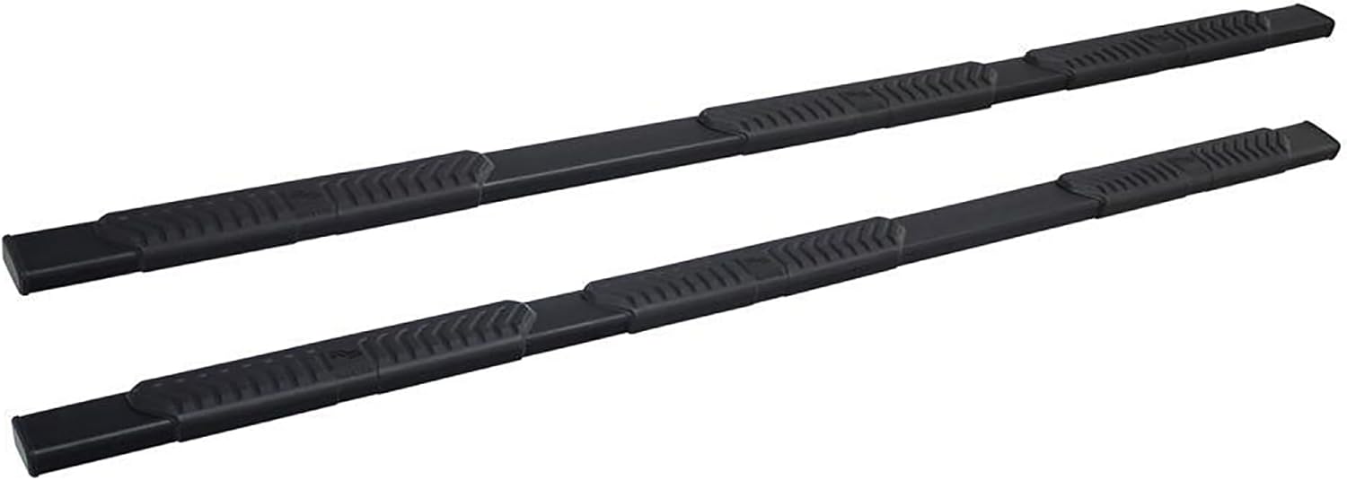 Westin 28-534585 R5 Modular Wheel to Wheel Nerf Bars fits 2007-2019 Silverado Sierra 2500 3500 Crew Cab 8' Bed (Exc Dually) (Exc 2007 Classic) Black Pair