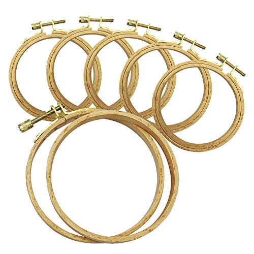 木製刺繍枠 クロススティッチ ネジ式 しっかり固定 天然木 ブナ材