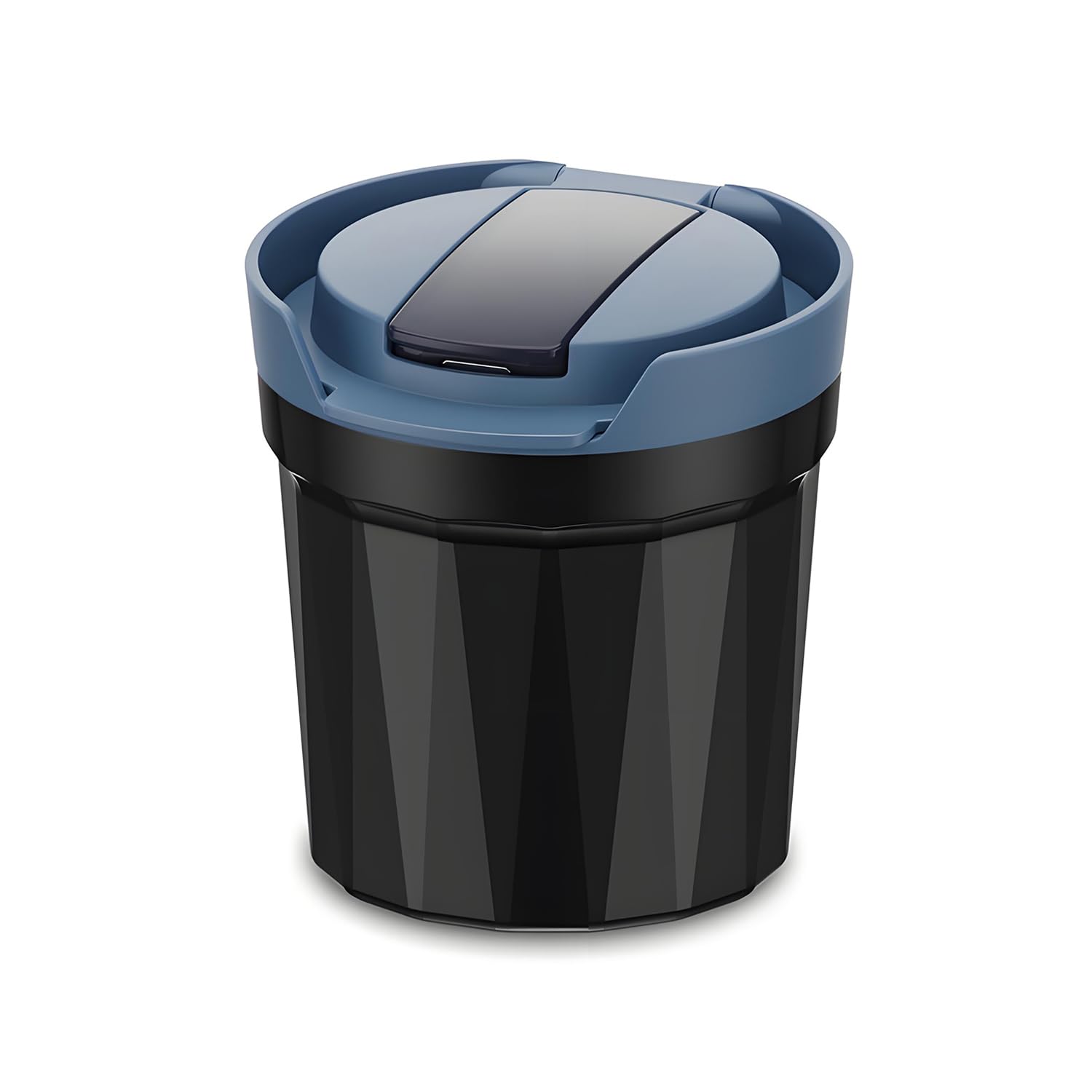 Car Ashtray Detachable Ceramics with Lid Blue Led Light with Removable Lighter USB Charging for Most Car Cup Holder (Blue)
