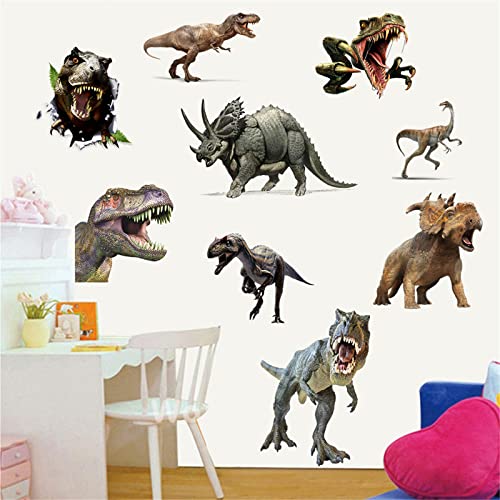 Dinosaur Wall Decal Kids Novelty Bedroom Living Room Background Wall Decoration Self-Adhesive Wall Sticker Pvc #TOP1