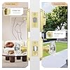 Leydebong 1 Pack Gold Crystal Glass Door Knob & Deadbolt Lock Set - Keyed Alike, Heavy Duty Entry Door Knob & Single Cylinder Deadbolt Combo for Front Doors, Offices, Satin Brass Finish