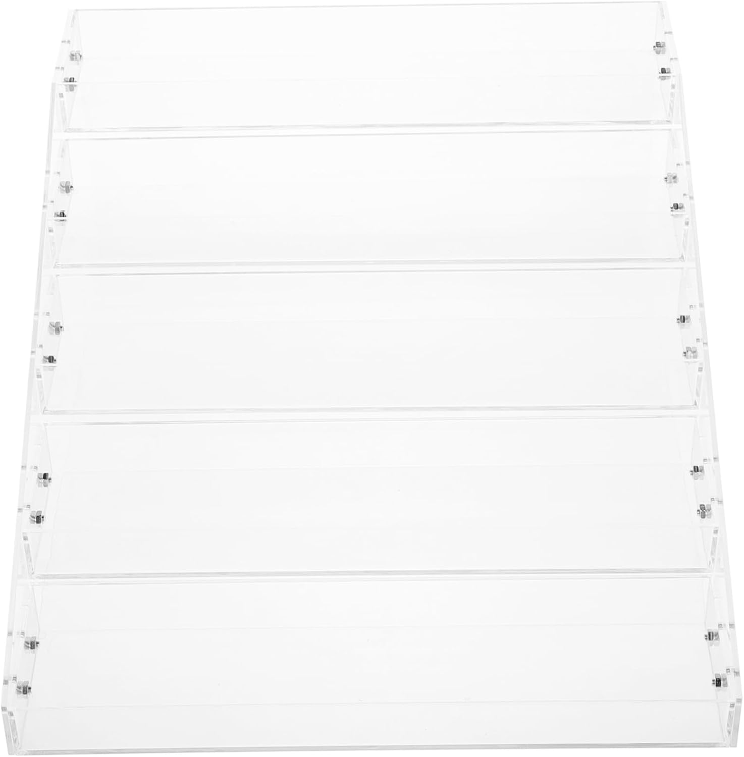 PRETYZOOM 5Tier Acrylic Beverage Display Rack Organizer for Drinks Yogurt Bottles Clear Riser Shelf for Compact Retail Home Use Versatile Beverage Canned Drink Stand