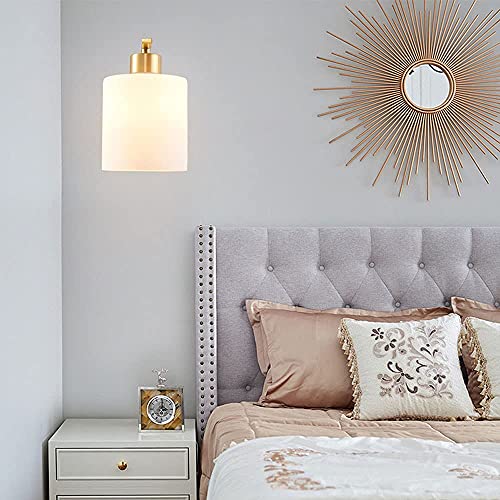 Lámpara de pared para evitar fatiga visual con luz difusa de cristal 6