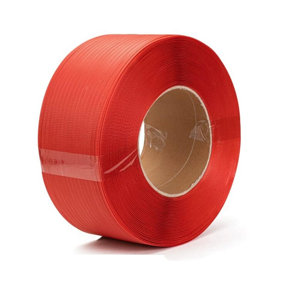 Reggia for imballaggio in polipropilene | Multicolor 0,7x11mm 2300m: for imballaggio, fardellatura e reggiatura di pallet(Rosso)
