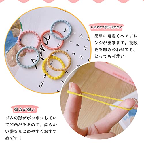 ヘアゴム 子供 女の子 カラフル 100本セット ゴム キッズ 小