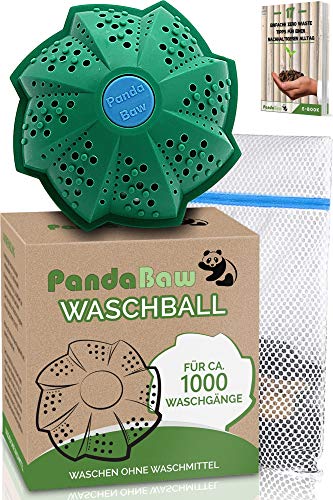 ® Öko Waschball - [BONUS WÄSCHENETZ & EBOOK] - Waschen ohne Waschmittel - Waschkugel für Waschmaschine - Bio Waschmittel für Allergiker,