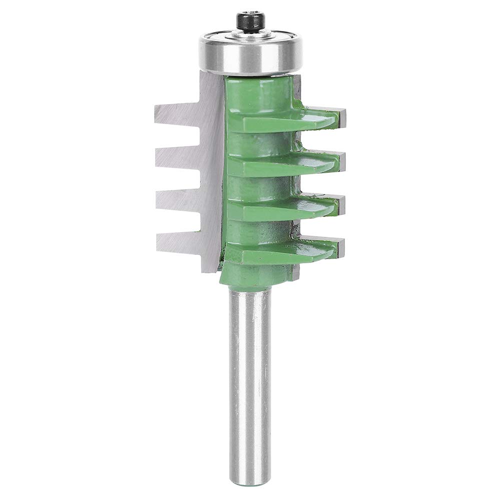 8x34.9mm Cemented Carbide Finger Joint Router Bit, Professional Woodworking Cutter for Desktop Engraving Machines, Anti Rebound Design, Integral Hardened Body with Anti Backlash,