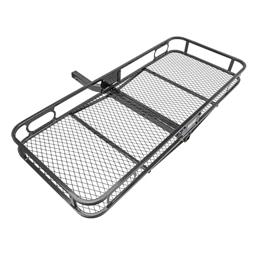 REESE Explore 63153 Rambler Hitch Mount Cargo Carrier, 60 X 24 Inches, Fits 2 Inch Receivers, 500 lbs. Capacity