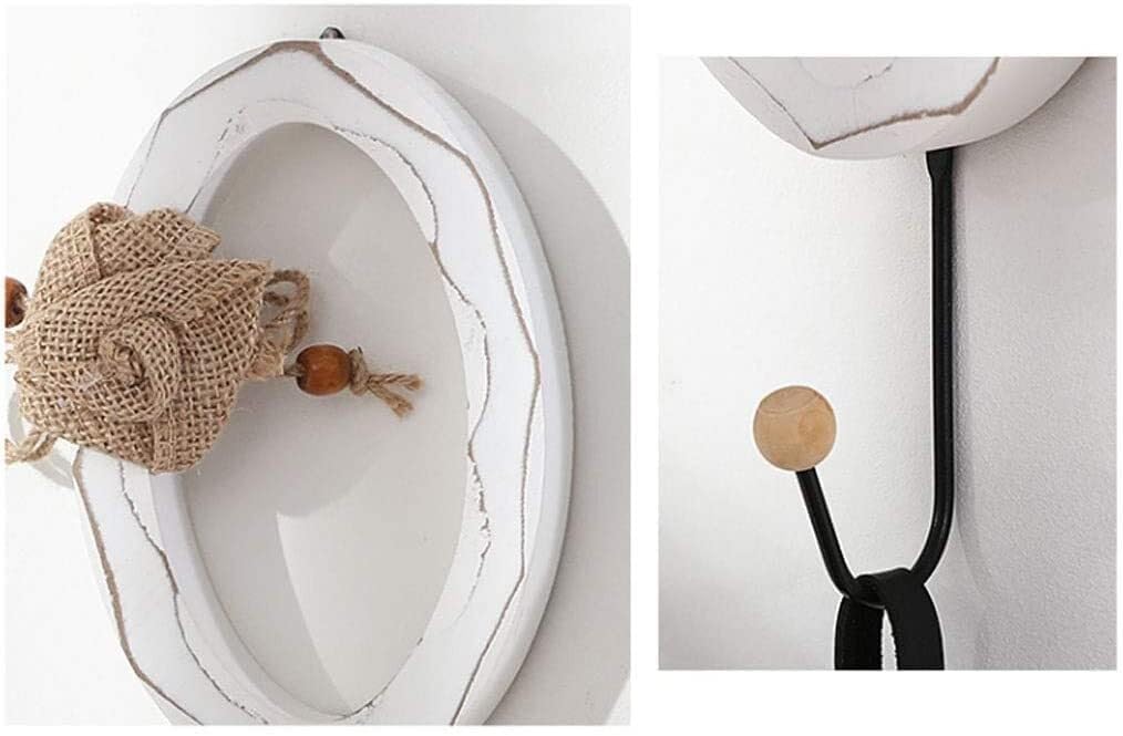 Ganchos de Pared creativos de Moda, Perchero de Pared con Alfabeto de Madera, 6 Piezas, Ganchos de Metal, Soporte for Llaves, Perchero for Armario, Perchero for el hogar(Love)