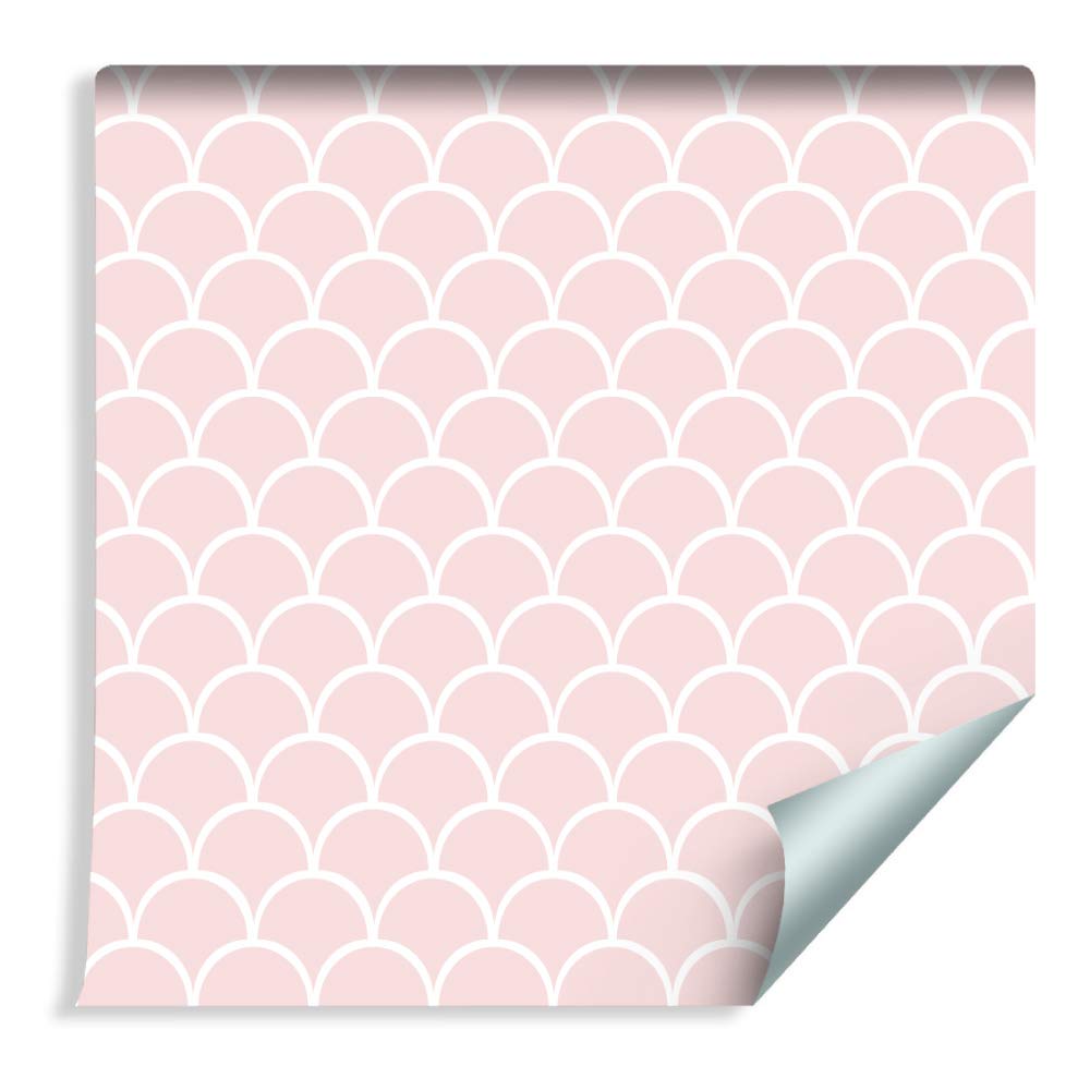Muralo Papier Peint Géométrique - Délicats Motifs Clairs - 10m x 53 cm