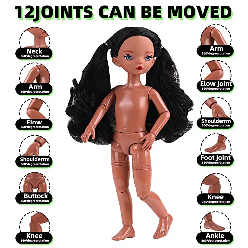 Queban Doll By Jesui-Poseable Fashion Doll With Fluorescent Clothes And Having Ponytails,A Pair Of Designer Recommended Changeable Hand,Great Gift For Kids 6-12 Years Old And Collectors-11 ?In #TOP4