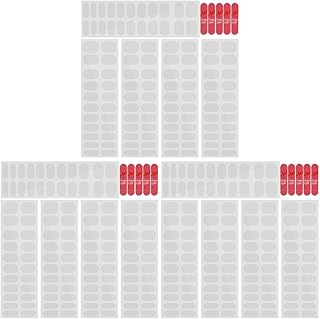 Beaupretty 15 Folhas De Adesivos De Unhas Tiras De Unhas Brilhantes Coladas Em Tiras De Esmalte Envoltórios De Arte De Unhas Decalque De Esmalte Gel De Unha Gel Semi-Curado Tira De