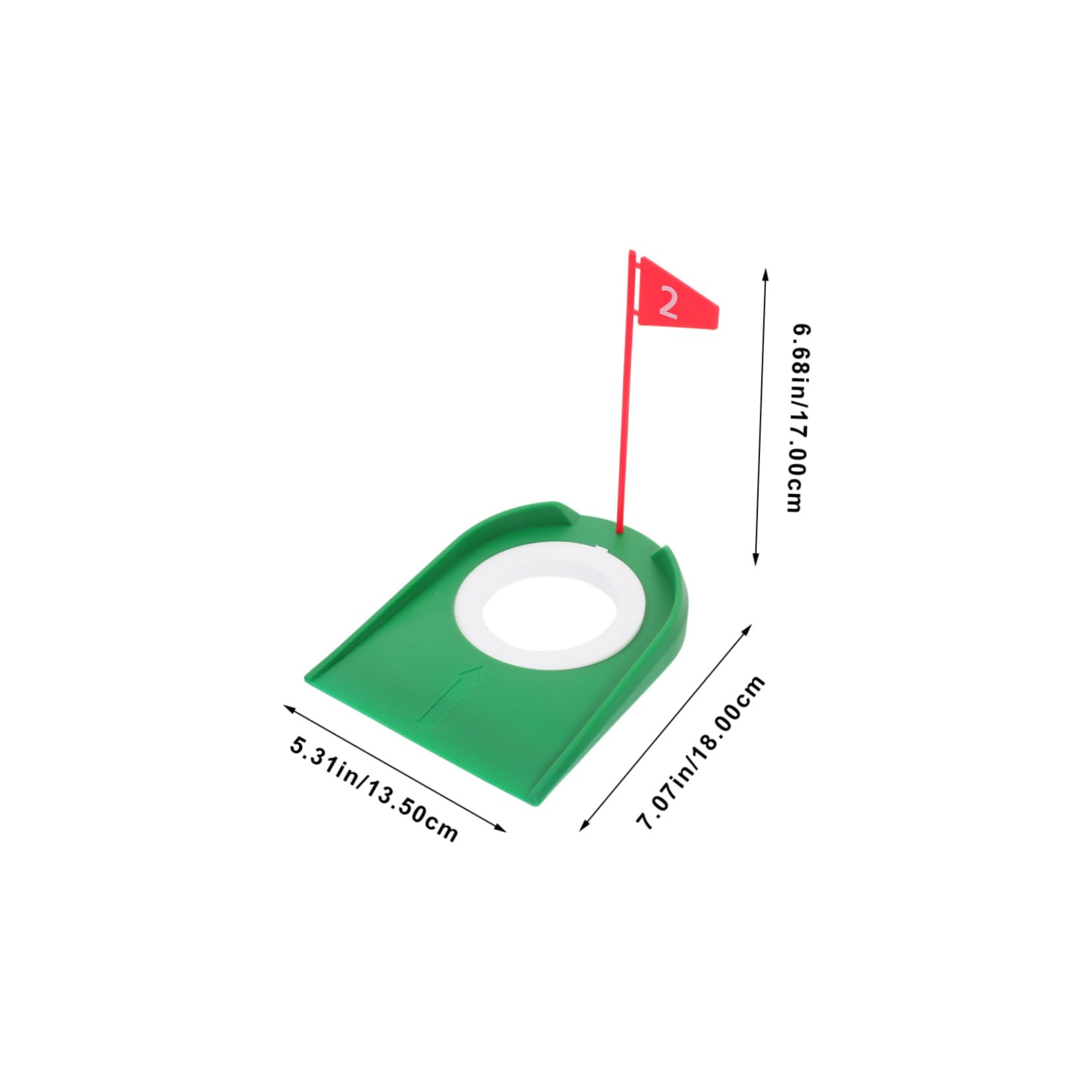 Toddmomy 9piezas Copa para Putting Unidades Plástico Resistente Banderas Extraíbles Práctica Casa