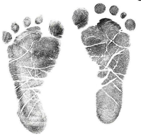 Inkless Wipe Hand & Foot Print Kit by Save The Moment - 4 Standard Coated Papers & 1 Inkless Wipe (Black) - Image 2