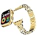 Produktbild Elegantes Edelstahl Armband Kompatibel mit Apple Watch 38mm 40mm 41mm für Damen, Edelstahl Uhrenarmband für Apple Watch SE/iWatch Series 7 6 5 4 3 2 1