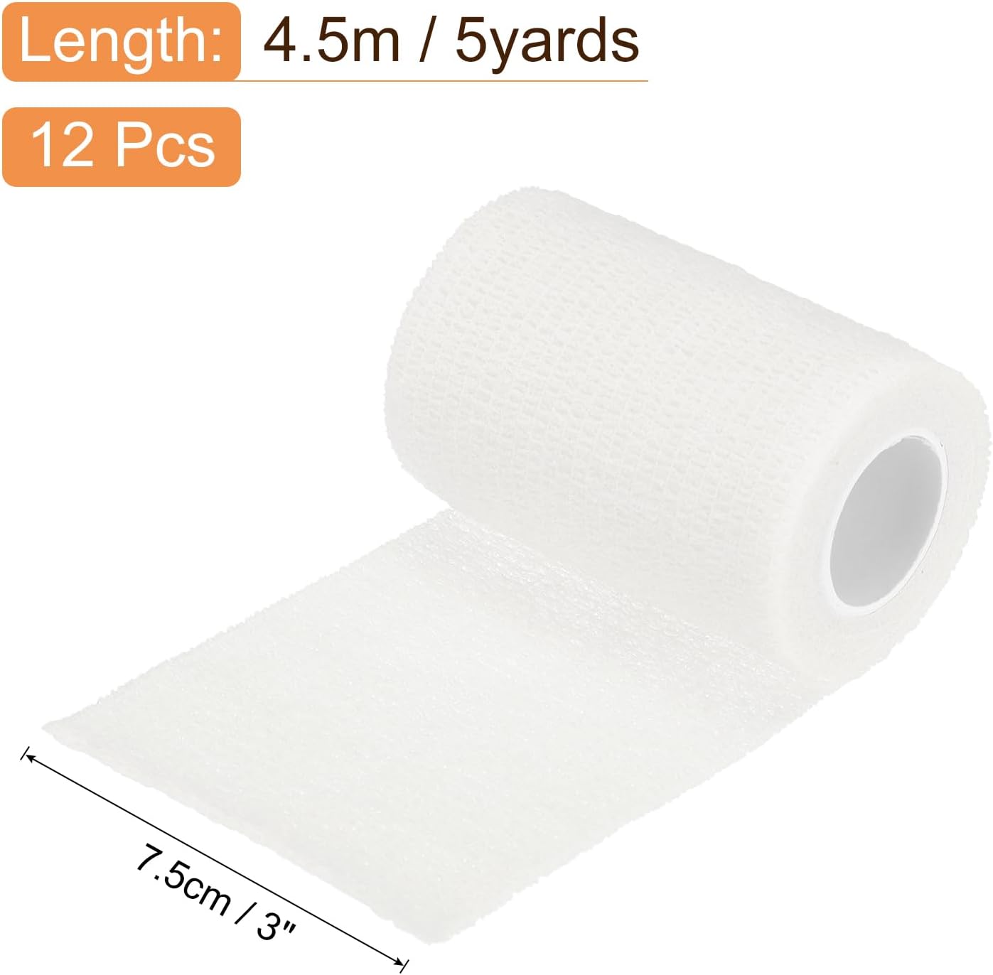 uxcell Adhesive Elastic Tape Elastic Bandage, Sports Elastic Wrap Flexible Stretch Athletic Wrist Tape