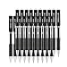 UPGRADED Black Gel Pens Gel Ink Ballpoint Pens Fine Point Pens Retractable Roller Ball Smooth Writing Pens for Office Home Work, 0.5mm Fine Tip Pen, Comfort Grip (20-Pack)