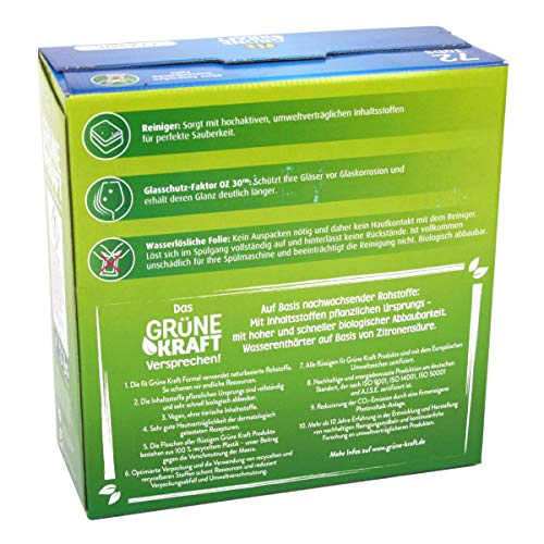 Spülmaschinentabs ohne Plastik FIT Grüne Kraft Classic 144 Stück