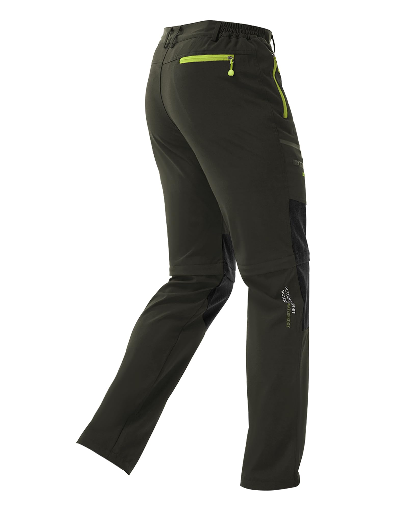 SANMIO - Pantalones de Trekking para Hombre, Pantalones funcionales, Softshell Impermeable, Pantalones al Aire Libre, Pantalones de Trekking Transpirables a Prueba de Viento