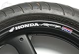 honda aufkleber auto Schrifthöhe 10mm, hochwertige & langlebige Vinyl Folie