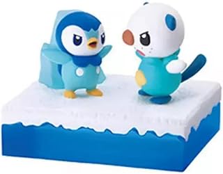 Re-Ment Pokemon Piplup on Ice Miniature Figures (Piplup & Oshawott)