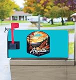 Asheville North Carolina Design E Souvenir Magnetic Mailbox Cover