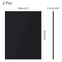 Vista 13 de MECCANIXITY UHMW Sheet Ultra High Molecular Weight Polyethylene Sheet Hard Plastic Sheet Board 8''x 8'' x 0.12'' Black Pack of 2