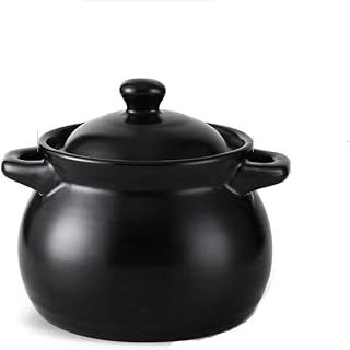 Terracotta Casserole Pot Ceramic Casserole Clay Pot Clay Cooking Pot Fast Heat Conduction Non-Stick Pan 1L