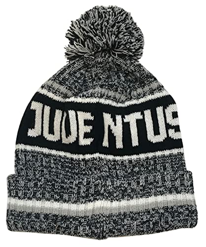 Icon Sports (ICOZ7) Gorro masculino Juventus Team padrão, preto, OSFM