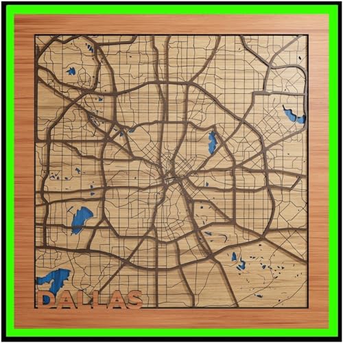 Dallas, Texas, Living Room Decor, Handmade in USA - 3d