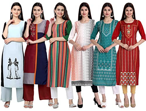 Image of Women's Crepe Straight Kurta