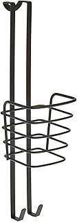 Metaltex ORIGIN LAVA - Porta Secador Pelo. Acabado TOUCHTHERM color Negro. Dimensiones: 11x13x17cm