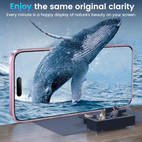 Image of Fotbor for 3Pack iPhone 16 Screen Protector with 3Pack Camera Lens Protector, 9H+ Tempered Glass Easy Installation Kit, Case Friendly iPhone 16