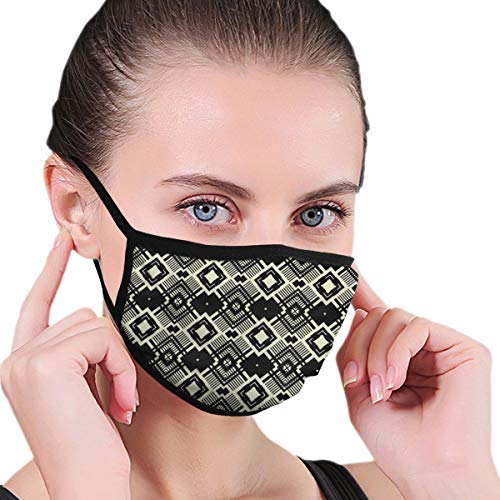 Mask, Art Black Graphic Geometric Unisex Facial Masks Washable Reusable Mouth Mask Fashion Design