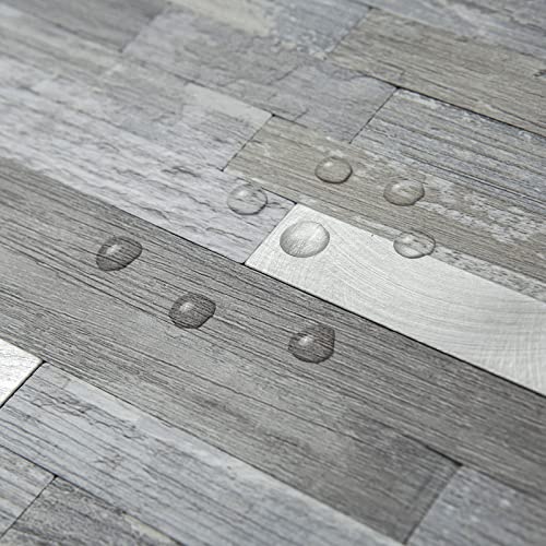 Auliget 2-Sheet Peel And Stick Backsplash, Distressed Wood Look Pvc Wall Tiles Stick On Backsplash For Kitchen #TOP3