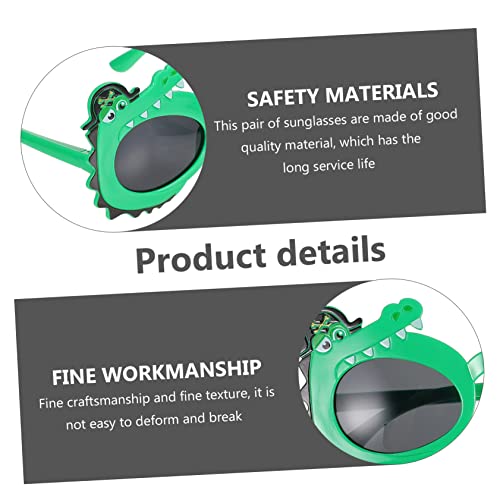 USHOBE 6 Pares oculos de sol festa de aniversário óculos de sol de festa óculos de sol crocodilo nov