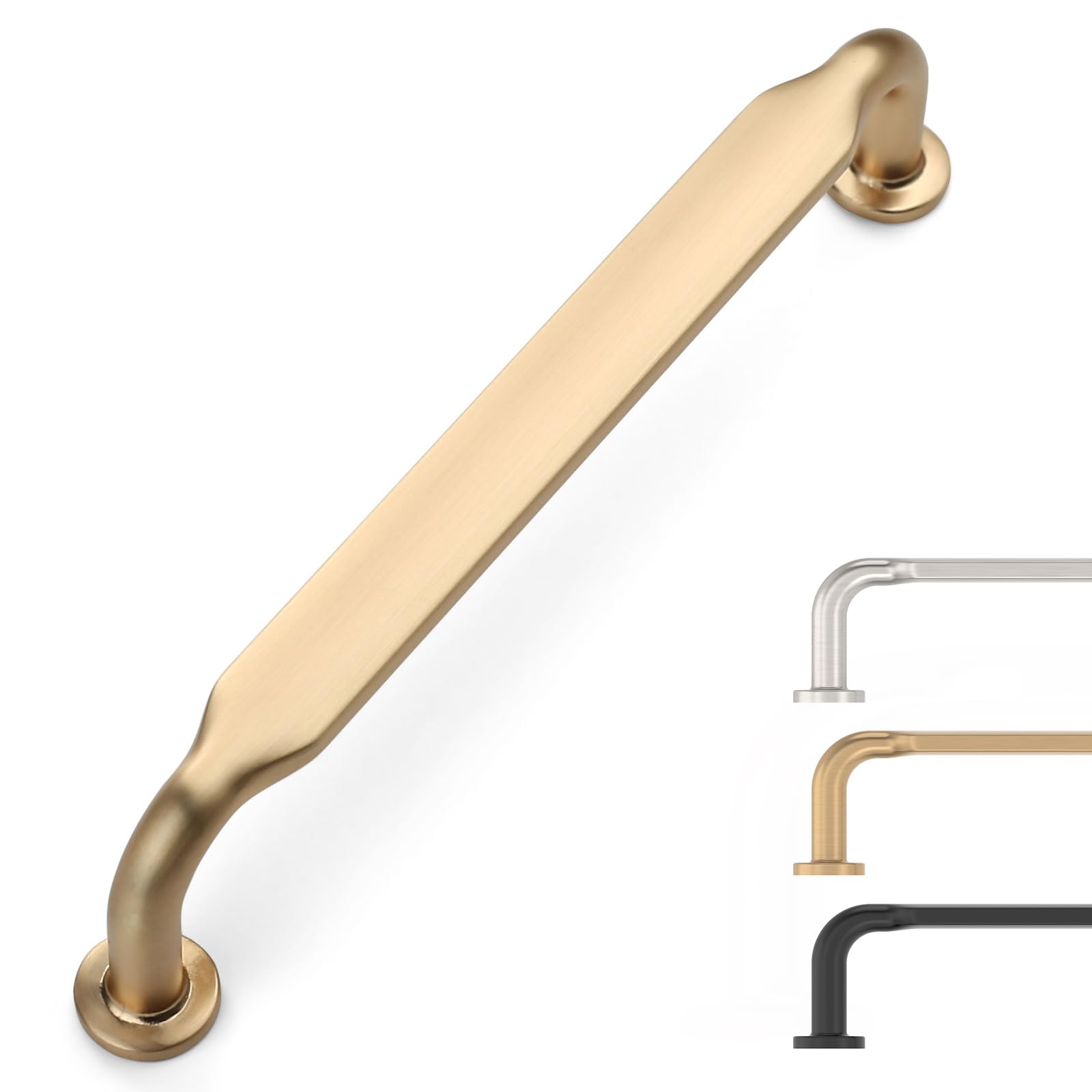 Poignées d'armoire en laiton brossé 9BUILD de 12,7 cm pour un style de luxe