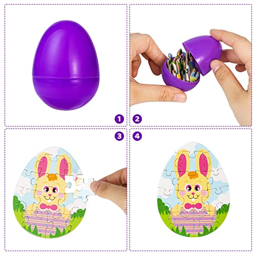 Joyin 12 Pcs Easter Eggs Jigsaw Puzzle For Easter Egg Hunt Supplies, School Classroom Activities Rewards, Easter Party Favors, Easter Basket Stuffers Filler #TOP5