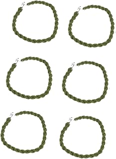 FOYTOKI Cinturones Elásticos para Ciclismo 3 Pares de Mallas para Acampar Cuerdas Resistentes Elásticas Suaves sin Rebabas Color Verde