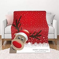 Chickw11 Natale Coperta Flanella Letto Singolo Matrimoniale, 3D Stampa Coperte Flanella Microfibra Morbida Leggera Coperte Comfort Calda Divano Coperta (Arco Rosso,120x150cm